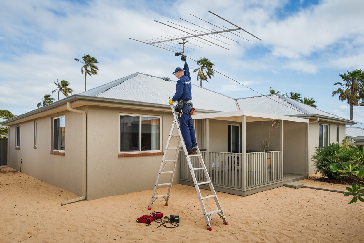 TV antenna repair service